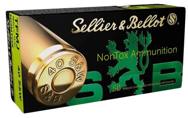 Sellier & Bellot .40S&W 180grs NONTOX TFMJ, 50 Stk. bei Waffen Lechner